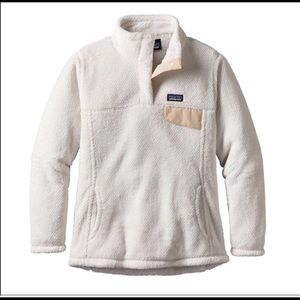 Patagonia Re  Tool beige fleece pull over L Nwot